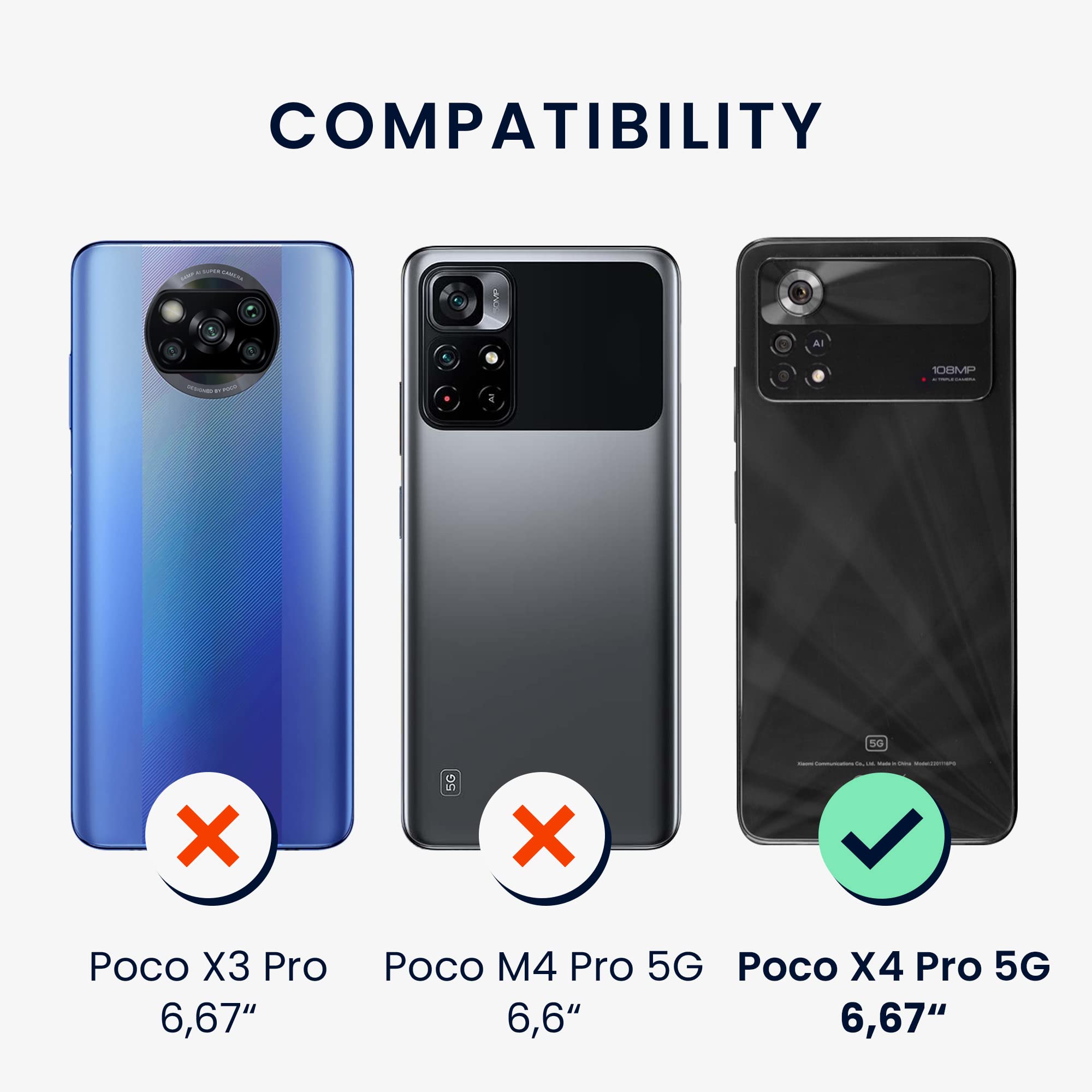 Cover Kwmobile In Silicone TPU Per Xiaomi Poco M4 Pro – Custodia Posteriore Sottile, Antiscivolo E Antiurto, Colore Nero Opaco