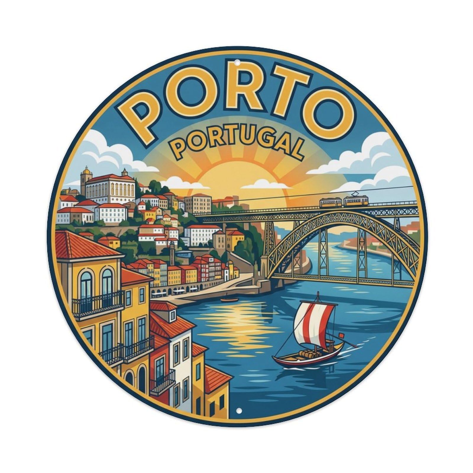 Portugal Retro Travel Metal Tin Sign