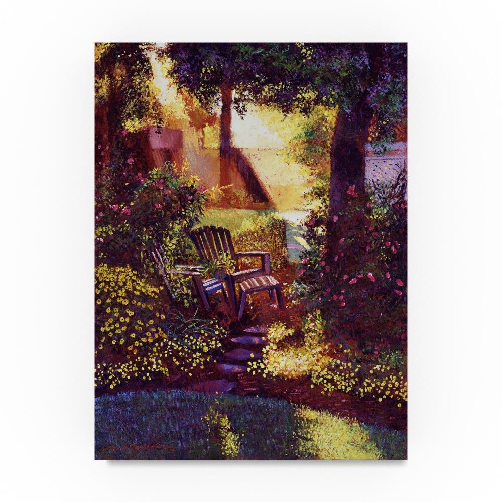Sunshine Garden by David Lloyd Glover, 14x19-Inch Canvas Wall Art
