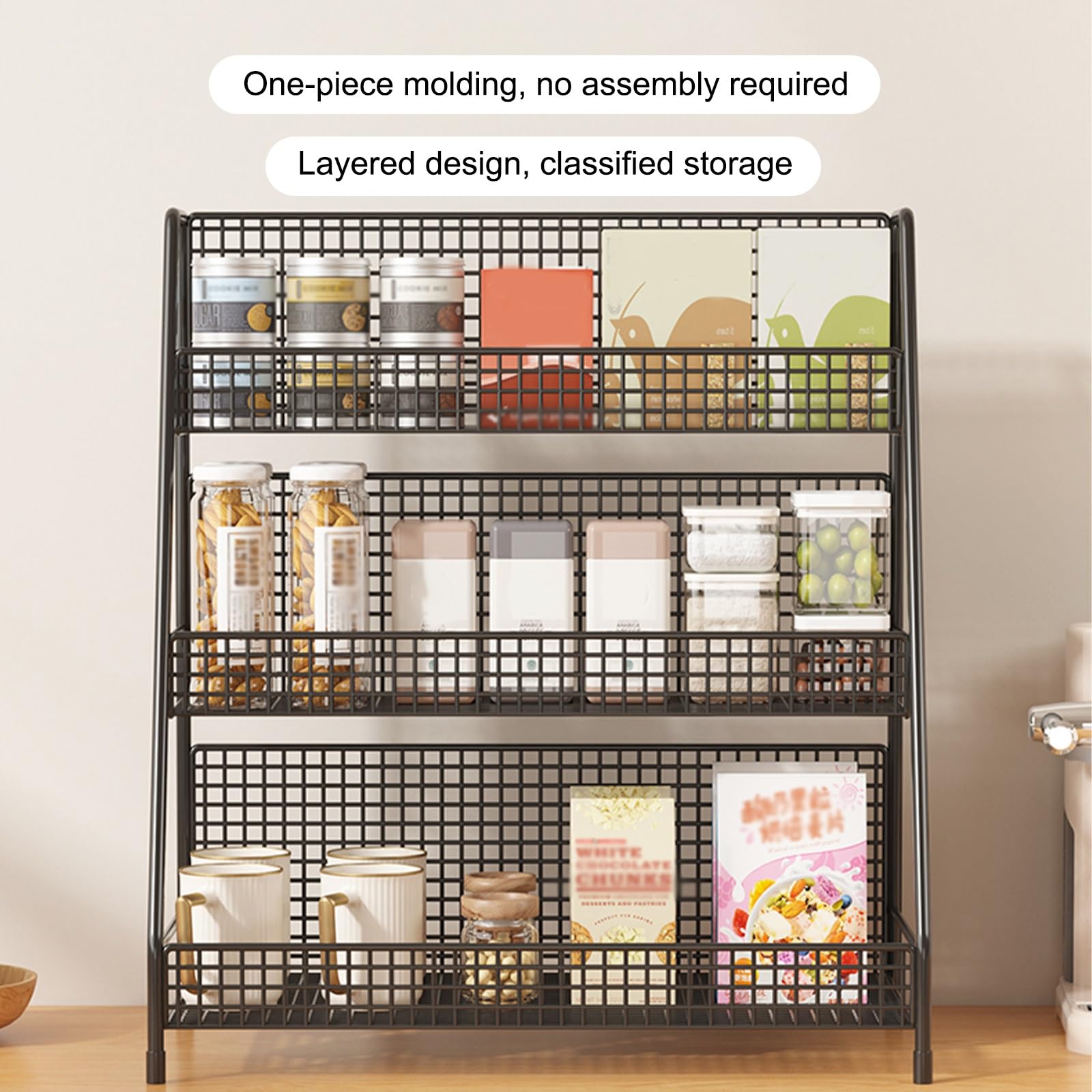 Organizador de Escritorio de Malla, Organizador Escritorio Versátil, Almacenamiento de Escritorio de Gran Capacidad, Ideal para Suministros de Oficina(White,18 * 45cm/7.1 * 17.7in)