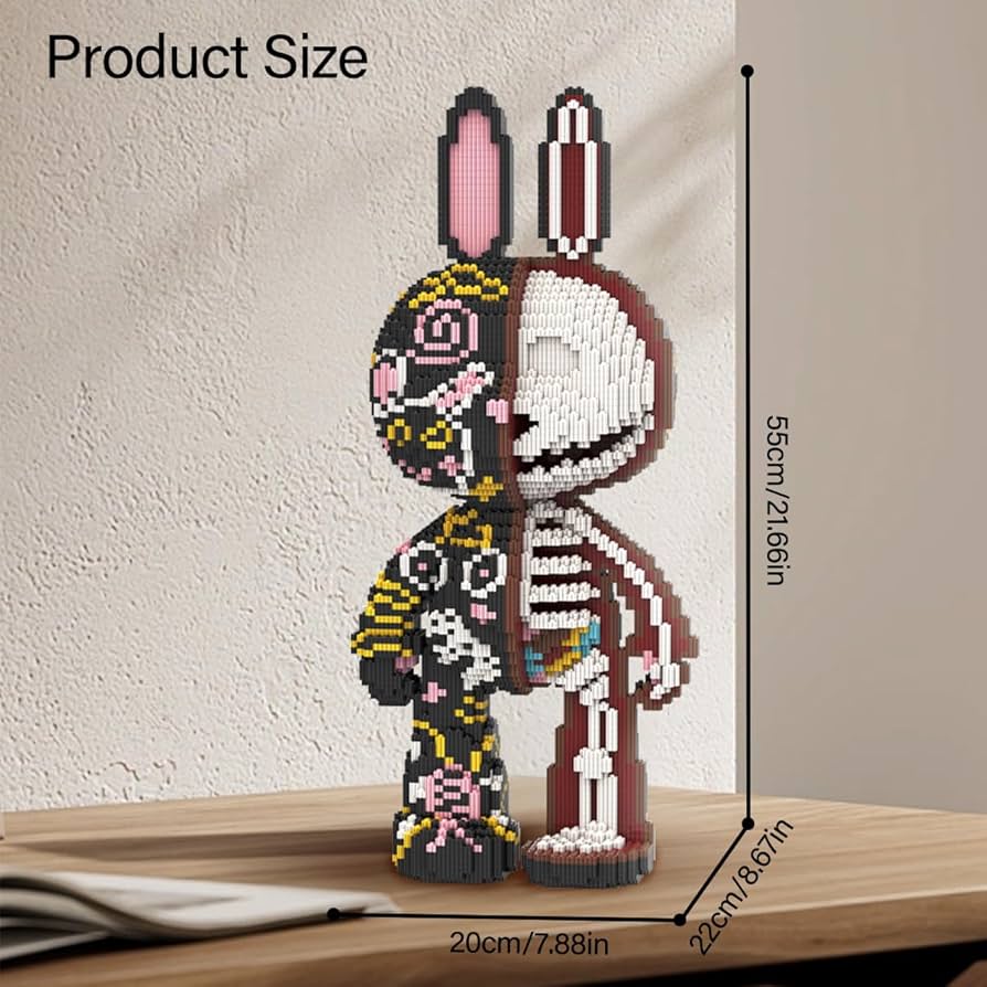 Amazon.com: DAHONPA Graffiti Skeleton Rabbit Micro Building