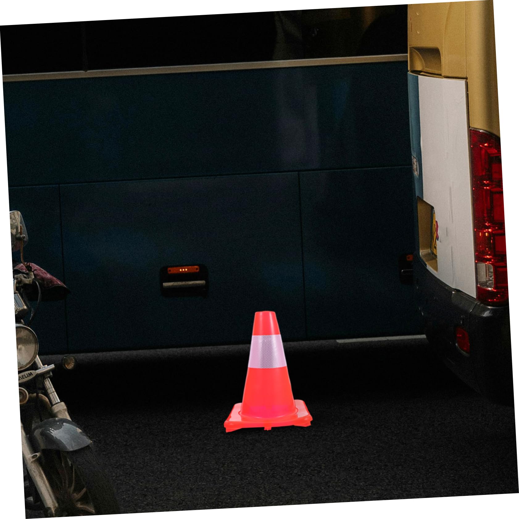 Cabilock Cono de Tráfico Banda Reflectante Conos de Plástico Señalización Vial Seguridad en Obras