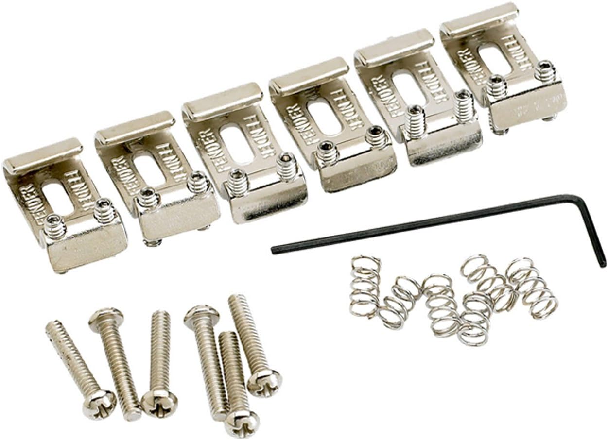 Fender American Vintage Stratocaster Bridge Saddles - Nickel, Medium