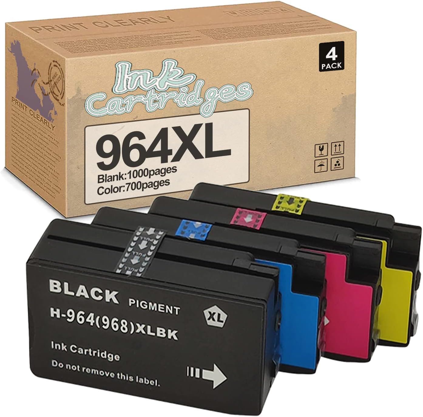 Compatible 964 XL High Yield Black Ink Cartridges