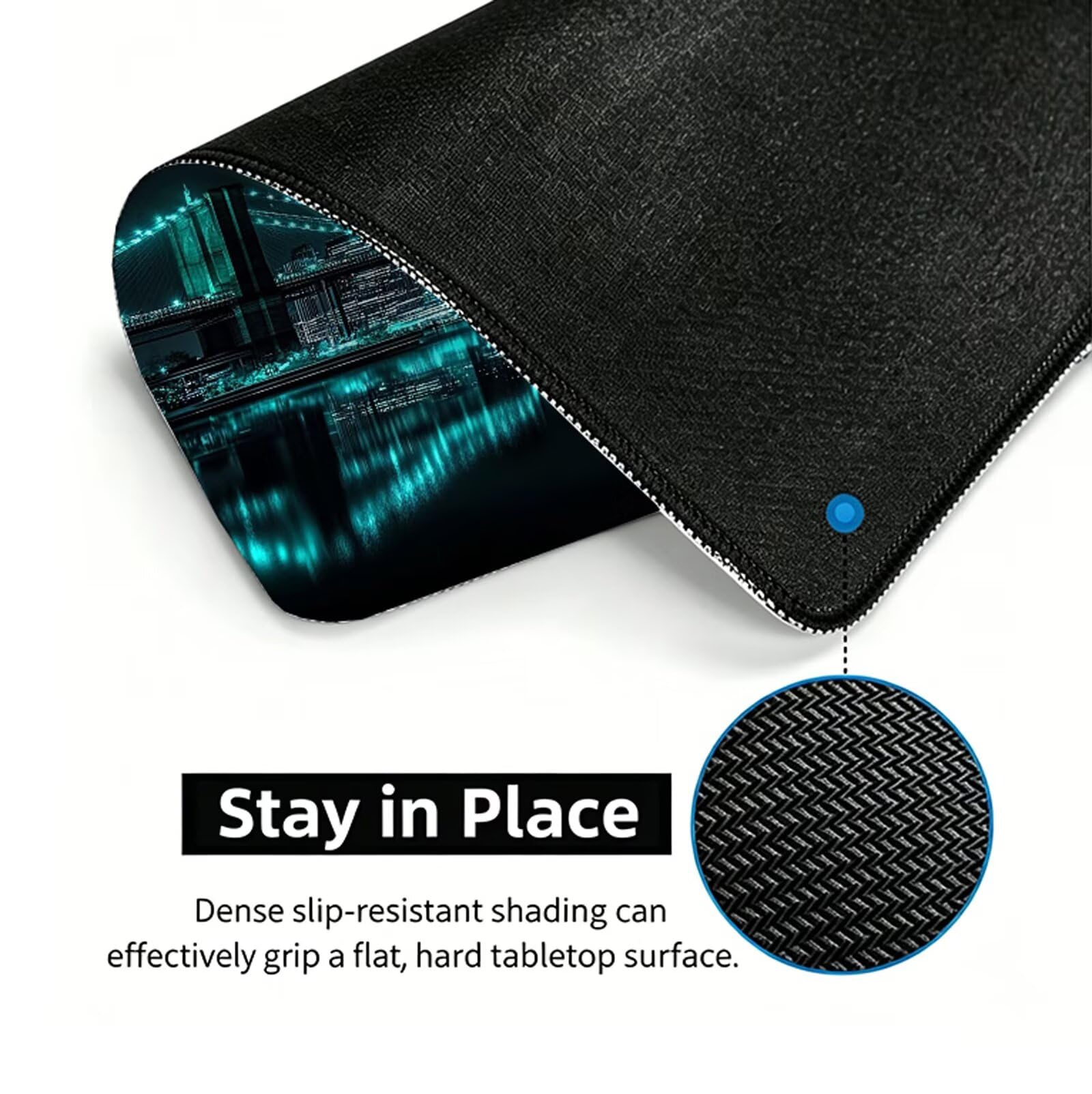 Tappetino Mouse Scienza E Tecnologia Tappetino Mouse XXL 150x80 cm Mouse Pad Mistero Sottomano Scrivania Ufficio Grande, Mousepad Gaming, Tappeto per Computer e Tastiera, Accessori Computer W6-931