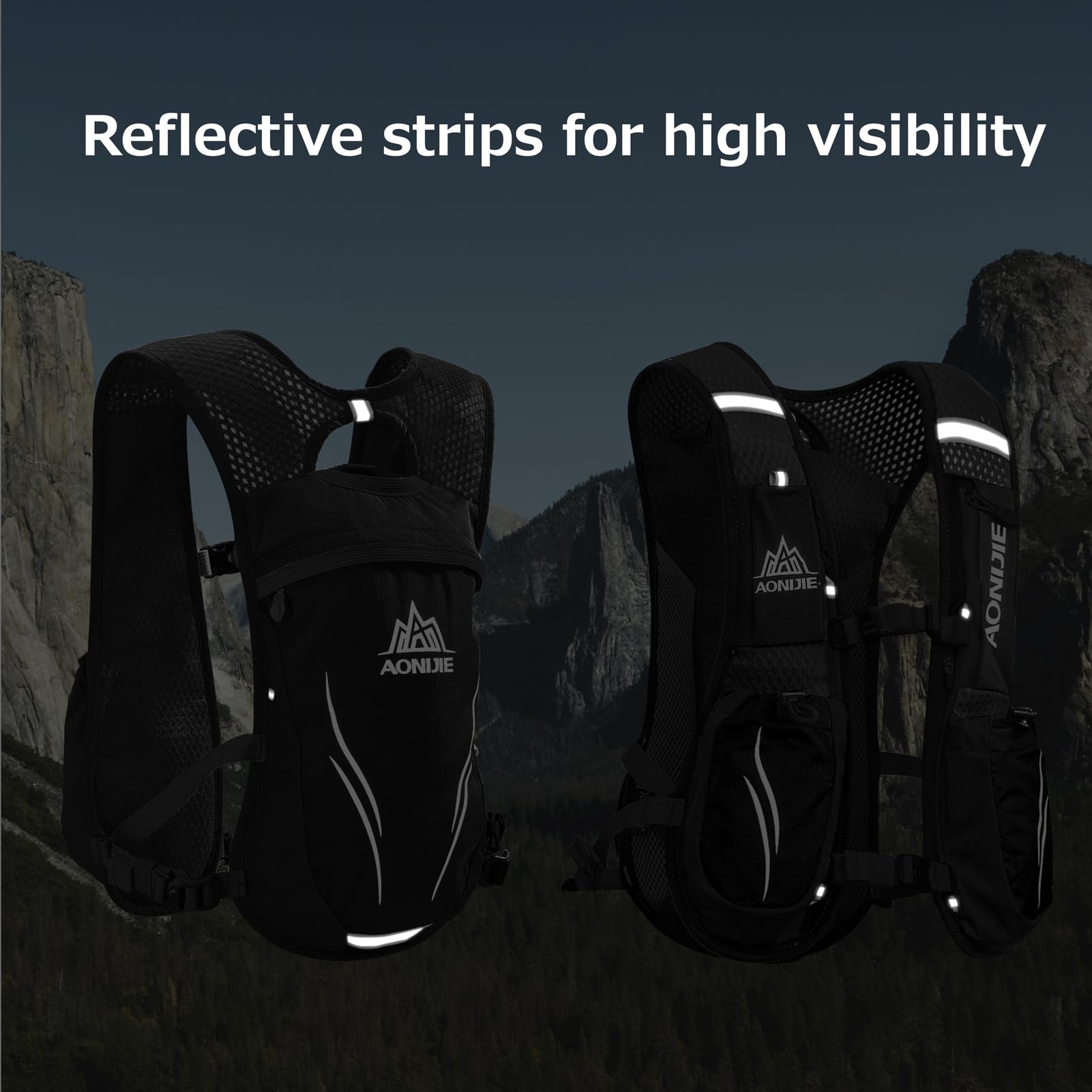Azarxis Mochila de hidratación de 5 L 5.5 L para correr, mochila ligera ajustable para hombres y mujeres, ciclismo al aire libre, carrera, maratón, senderismo, ciclismo (gris,mochila de 5.5 L)