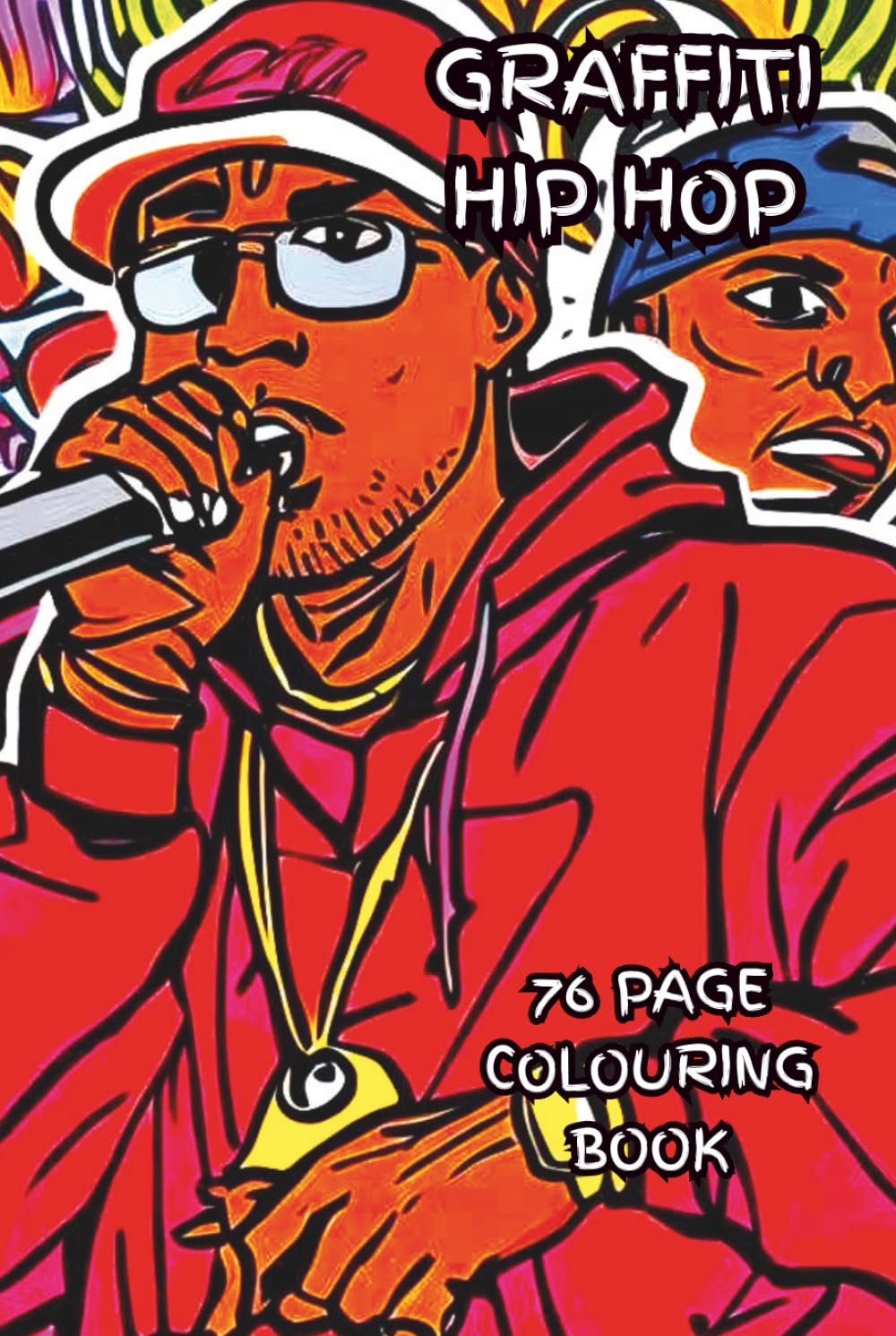 GRAFFITI HIP HOP: A graffiti colouring book with spray paint and microphones what a mix. (Ancient Mandalas, Sacred Geometry and graffiti)