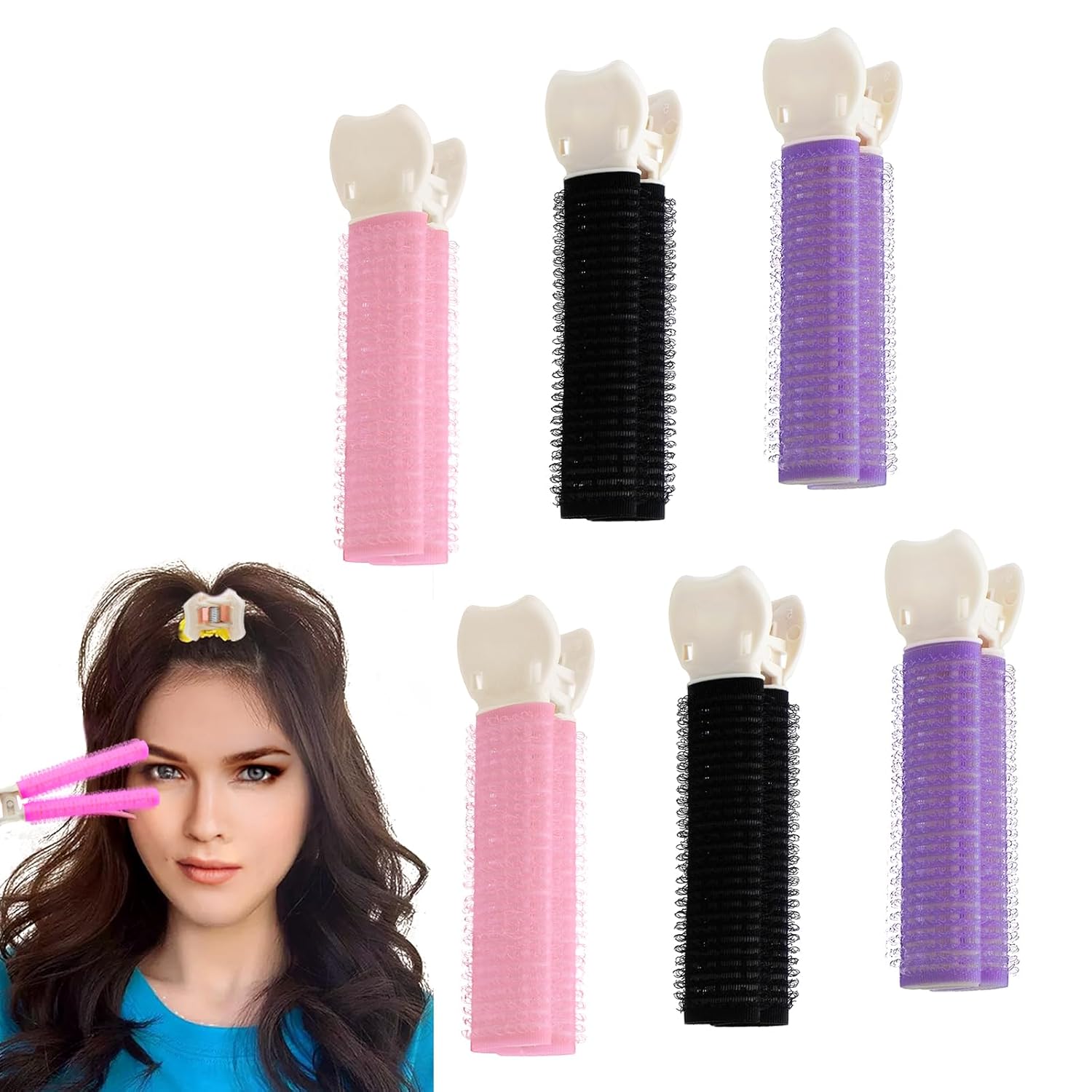 Volumizing Hair Clips, Velcro Hair Clips for Volume