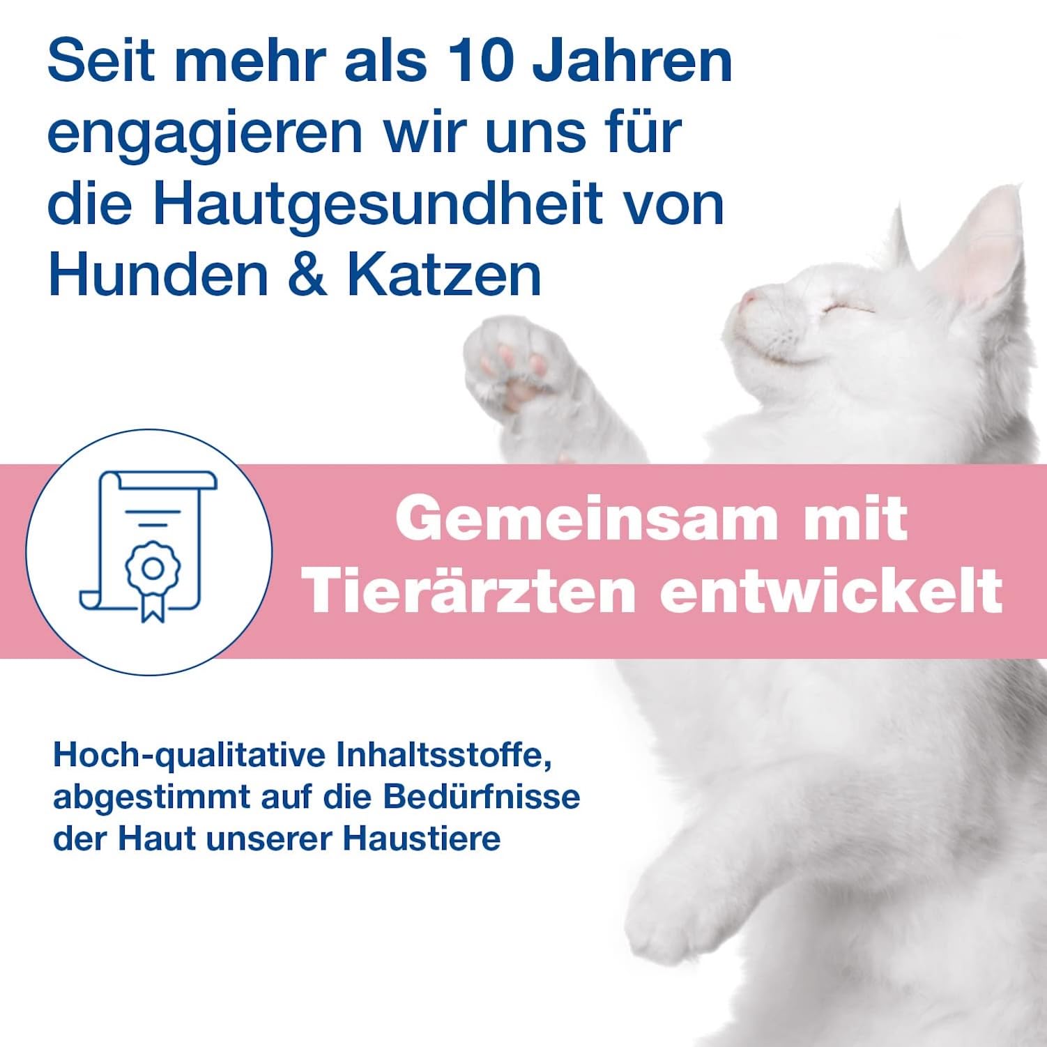 DOUXO S3 Calm Mousse | für Hunde & Katzen | Schaum Pflege für juckende, gereizte & empfindliche Haut | Hautberuhigend & Feuchtigkeitsspendend | ideal für Allergiker & allergische Tiere | 150 ml