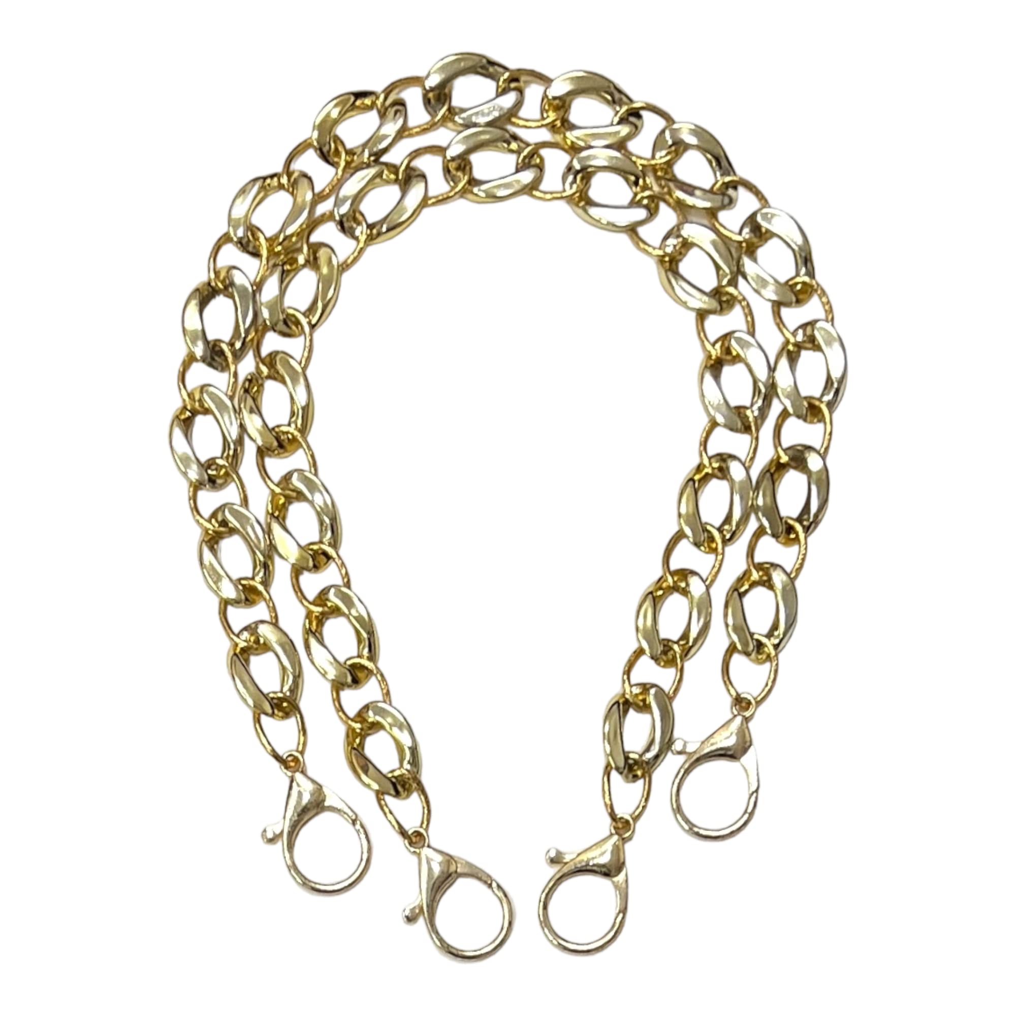 Heddz Gold Link Acrylic Handbag Chain|Replacment Strap For Handbags, Clutches, Wallets|Handbag Chain For Women & Girls| Length - 40 cms| Set Of 2 (B0C5THHTG8) Amazon Price History, Amazon Price Tracker