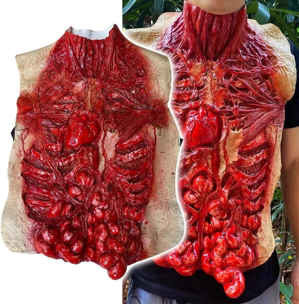 Scary Halloween Costumes Bloody Zombie Decoration Creepy Horror Cosplay Prop