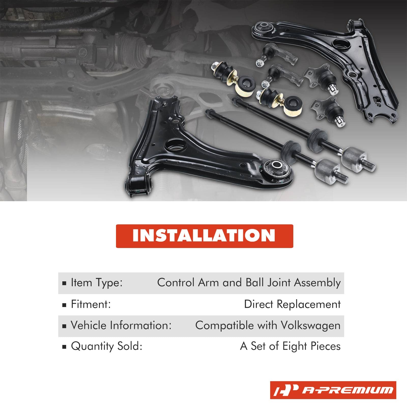 lower suspension 9ピースステアリング サスペンションキットタイロッドアイドラピットマンアームステアリングダンパー 9