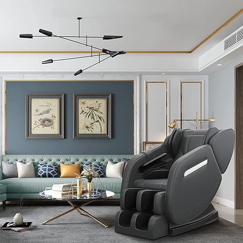 Miniatura 2 de FOELRO Silla de masaje de cuerpo completo 2022 reclinable Shiatsu de gravedad cero con bolsas de aire calentador de espalda rodillo de pie y altavoz