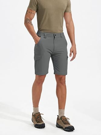 Mens Hiking Pants Convertible Quick Dry Water Resistant Lightweight Zip Off Fishing Outdoor Travel Cargo Pants