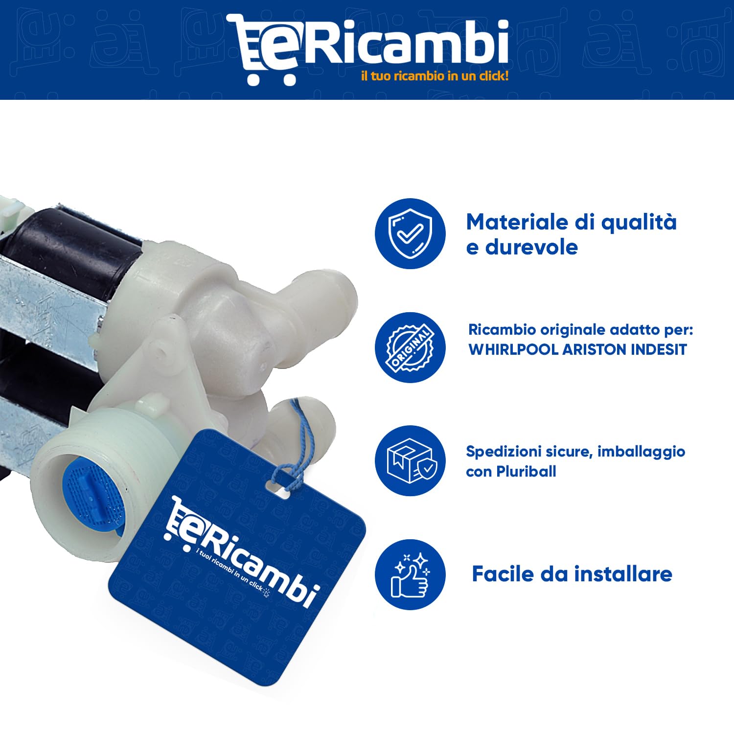 Acquista Elettrovalvola Lavatrice Candy 41028701