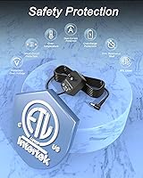 Vista 7 de Cable de alimentación de teclado Casio de 9,5 V CC ADE95100LU, compatible con la fuente de alimentación de teclado Casio LK-135 WK-225 CTK-2500