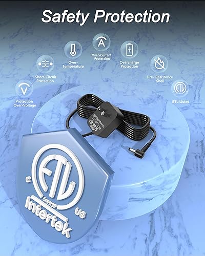 Miniatura 7 de VHBW Cable de alimentación CC de 9.5 V compatible con teclado Casio ADE95100LU, compatible con la fuente de alimentación de teclado Casio LK-135