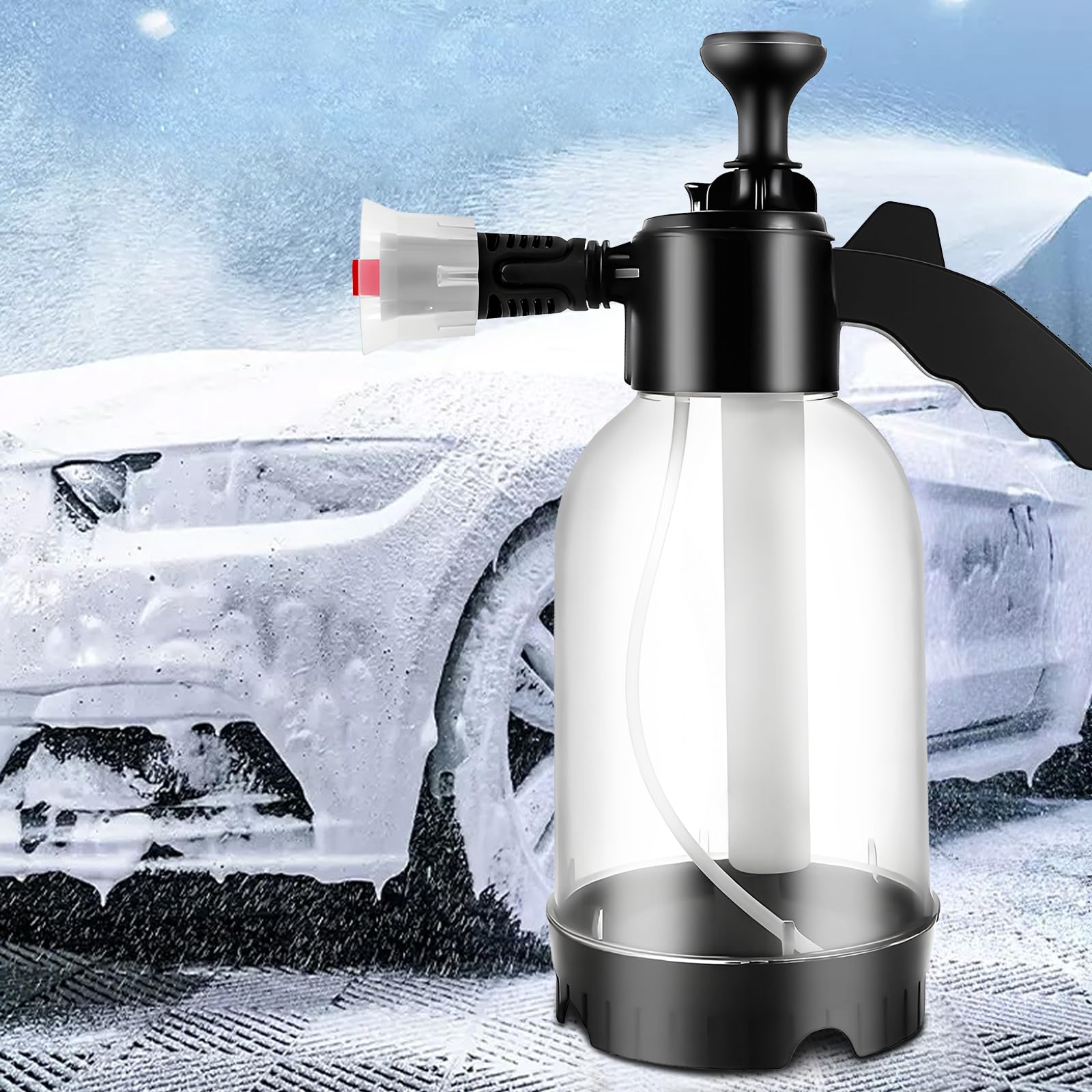 Pistolet pulvérisateur de mousse à neige 2L manuel pour nettoyage auto