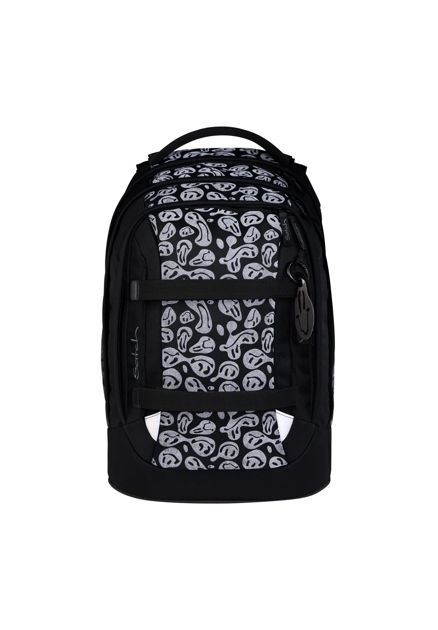 satch set zaino scolastico pack set Blurry Faces - Nero | Set ergonomico da 3 pezzi con capacità di 30 L, completo di astuccio e borsa sportiva per la scuola
