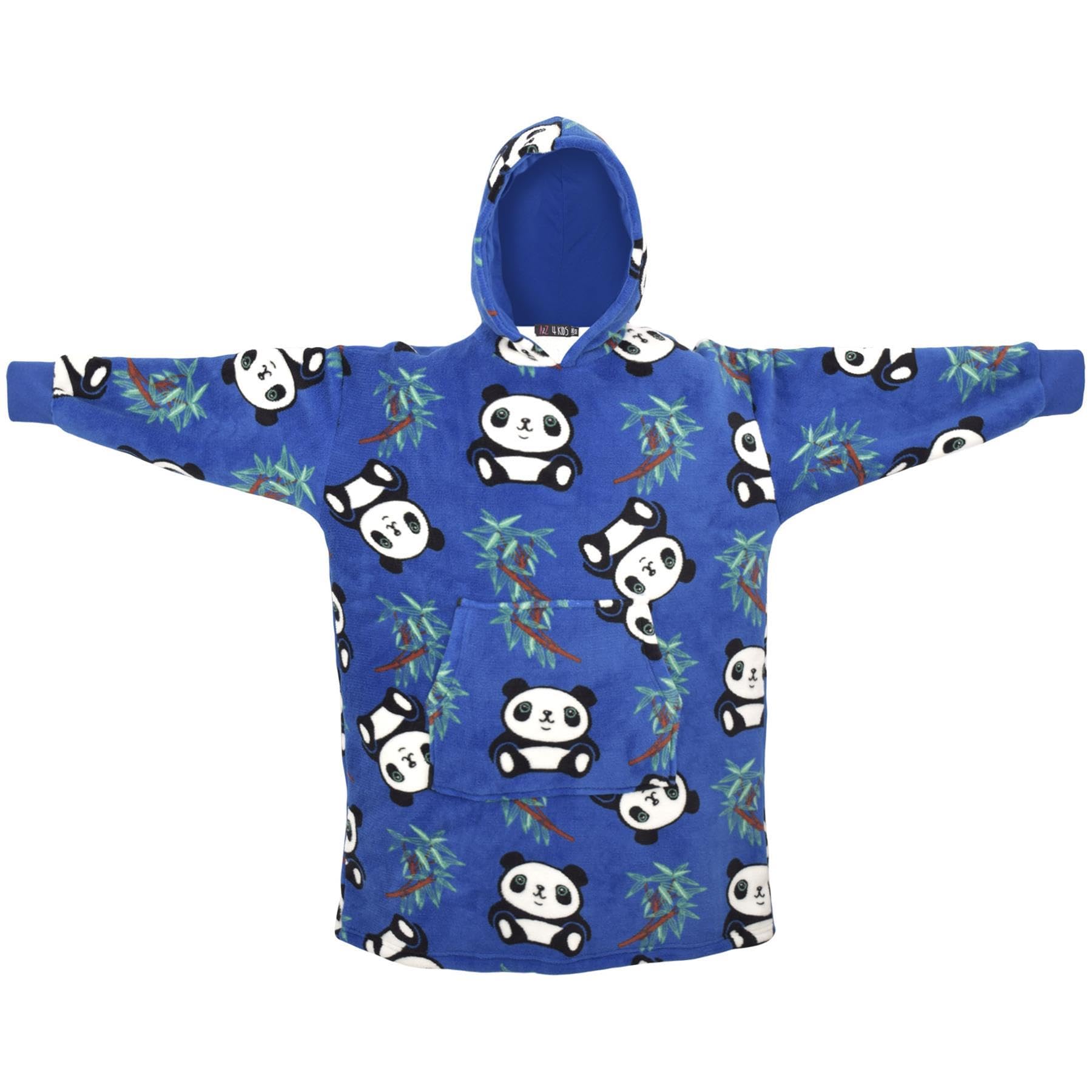 A2Z 4 Kids Girls Boys Oversized Hoodie Animal Snuggle Blanket Super Soft Warm Fleece Star Patches Hooded Blankets