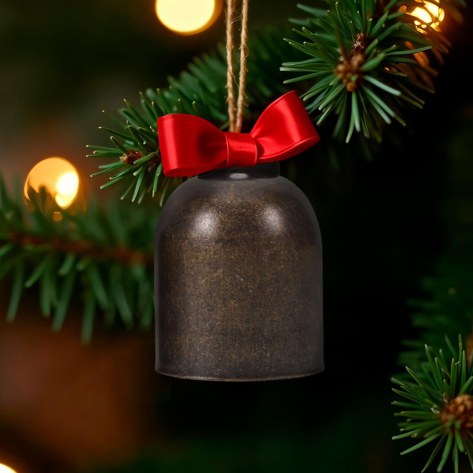 Angoily Campanelli da Mucca Artigianali in Metallo da Appendere, 20 Pezzi: campanelli Artigianali in Ferro retrò per Decorazioni Fai da Te per L'Albero di Natale, bomboniere per Matrimoni, per da per