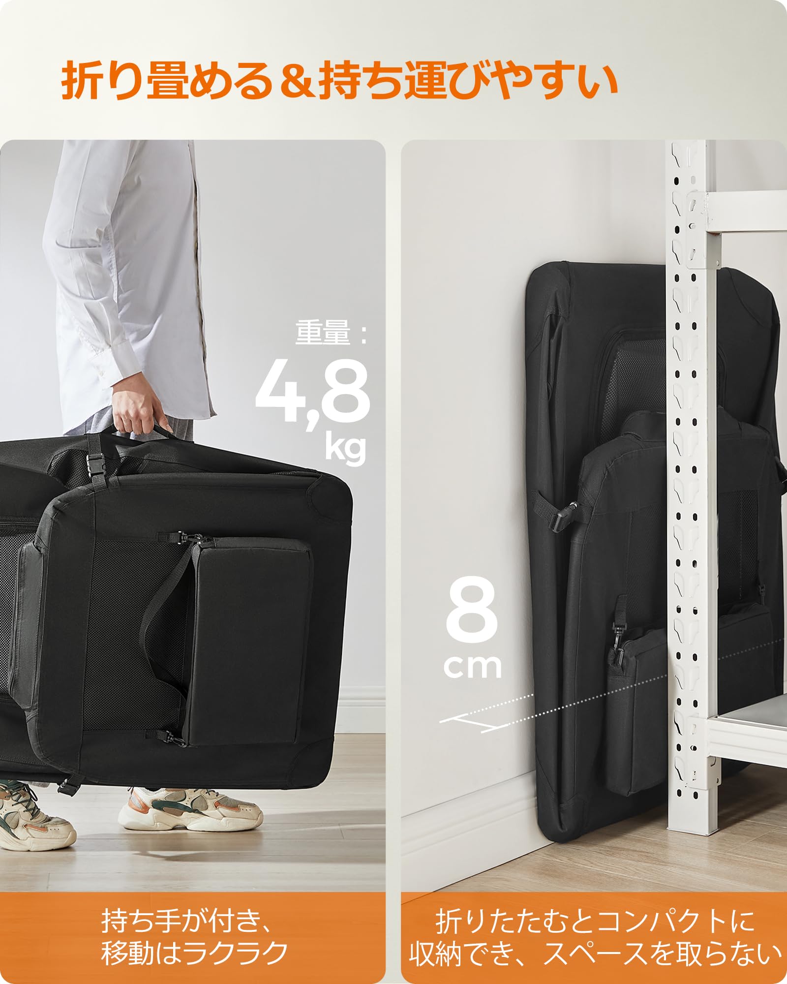 Amazon | FEANDREA キャリーバッグ 大型犬 変形しないデザイン 犬