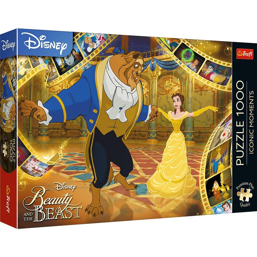Trefl Premium Plus Quality Iconic Moments: Beauty and the Beast Jigsaw Puzzle - 1000 Pieces, Most Loved Characters Puzzle Series, Perfectly Matching Pieces, for Adults and Children from 12 Years