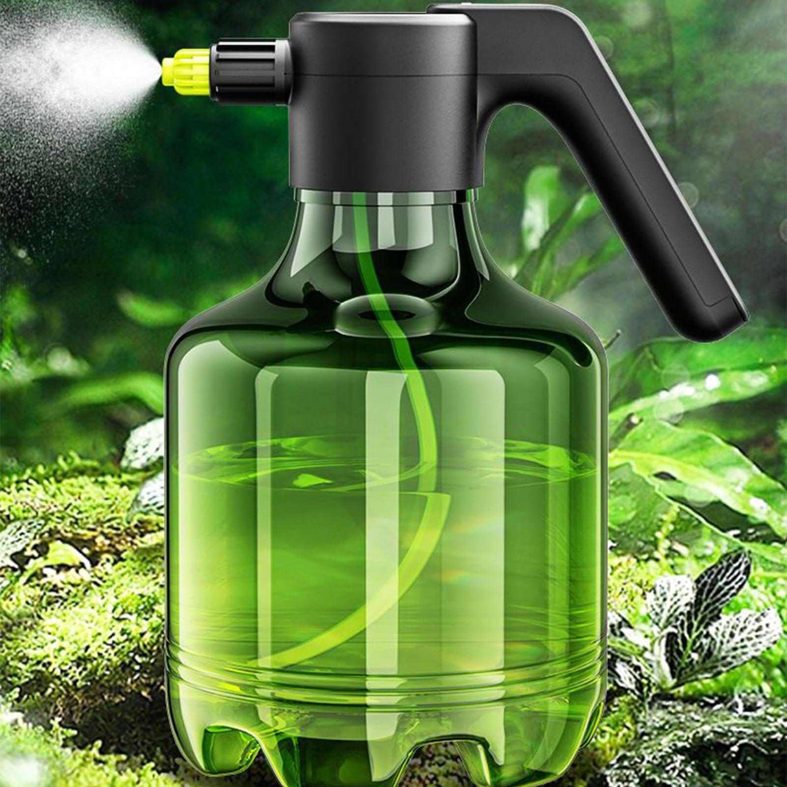 Sprayer Elettrico a Batteria - 3 Litri Irroratore Giardino Ricaricabile,Nebulizzatore Atomizzatore Regolabile 1500 mAh per Interno ed Esterno, Pulizia Piante e Verniciatura Casa