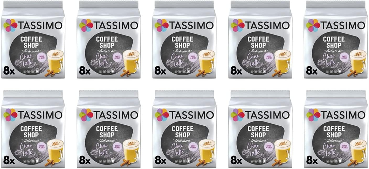 Tassimo Coffee Shop Chai Latte Coffee Pods (Pack of 10 80 Servings) Amazon.co.uk Grocery