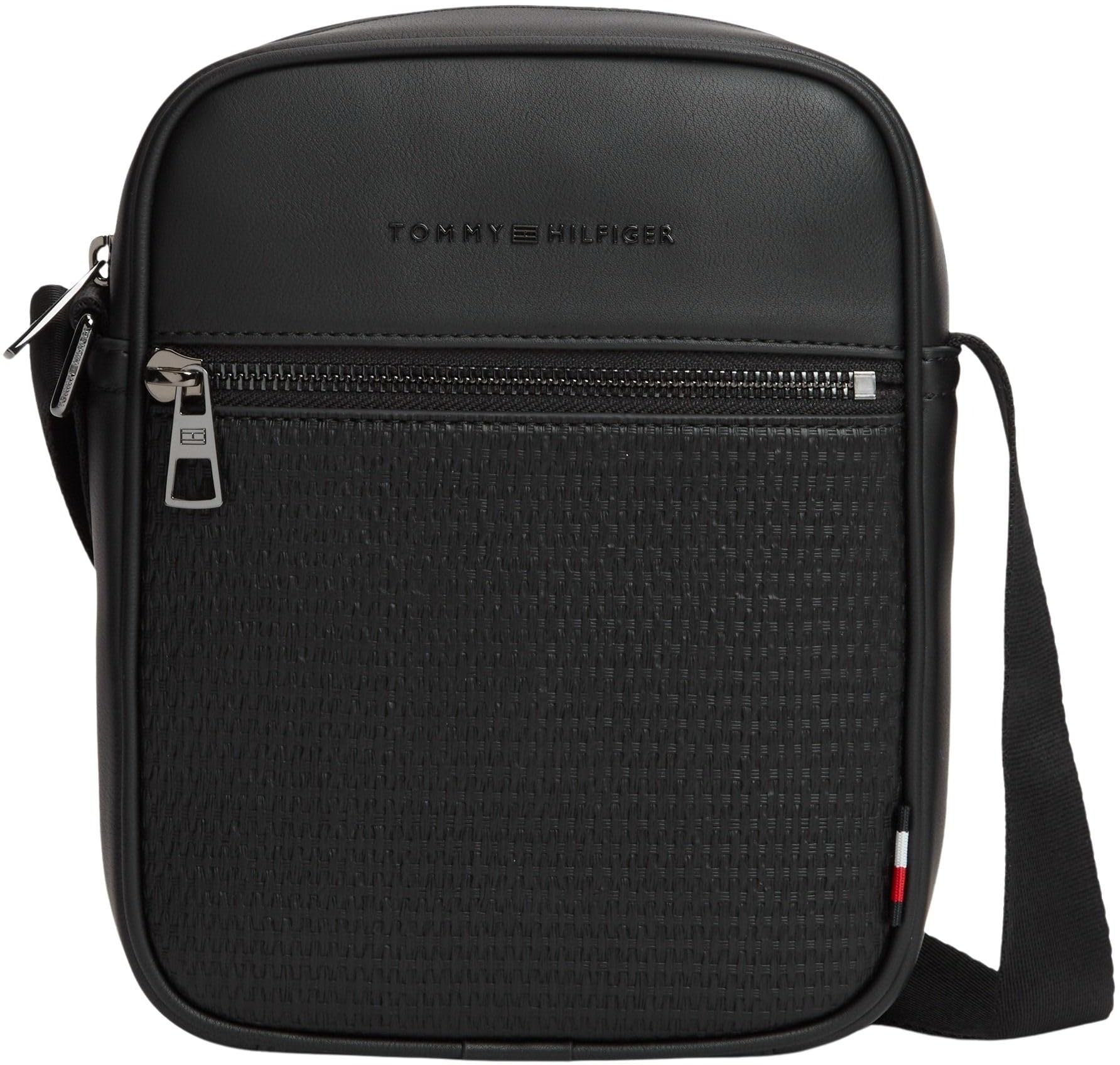 Tommy Hilfiger Men's Th Woven Mini Reporter AM0AM14095 Crossover, BLACK (Black), One Size