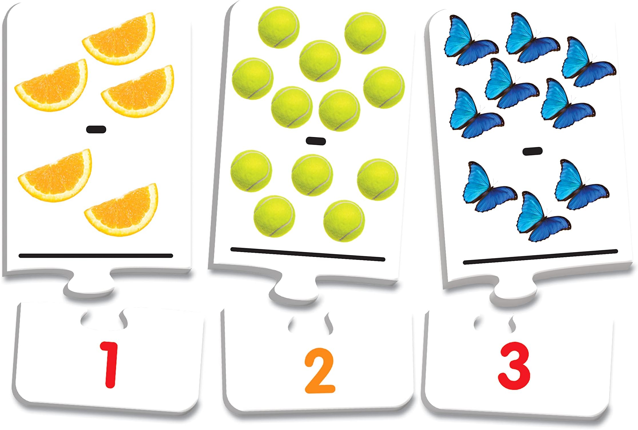 Learning Journey International LLC Match It! Take It Away - STEM Subtraction Game - Helps to Teach Early Math Facts with 30 Matching Pairs – Preschool Games & Gifts for Kids Ages 3 and Up, Multicolor