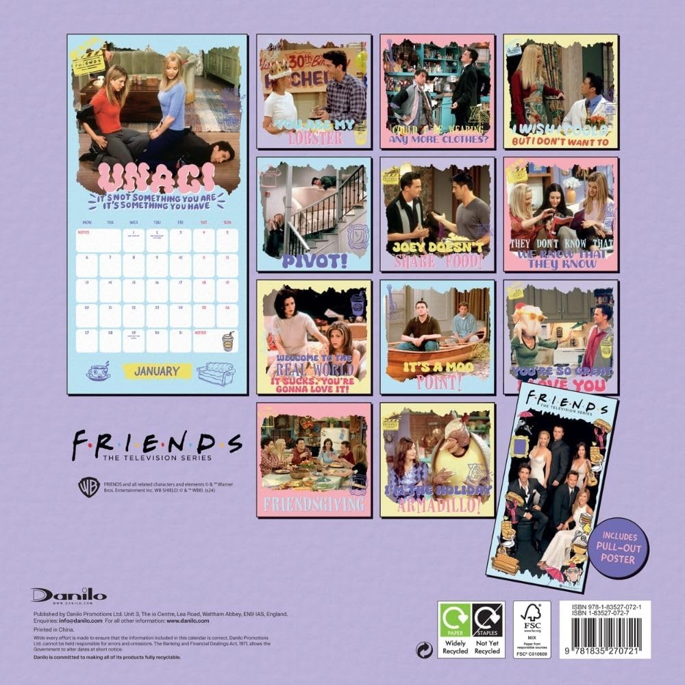 Friends Calendar 2025 Square Wall Calendar Gift Present with Free Organising Stickers included : Amazon.co.uk: Stationery & Office Supplies friends-calendar-2025-square-wall-calendar-gift-present-with-free-organising-stickers-included-amazon-co-uk-stationery-office-supplies