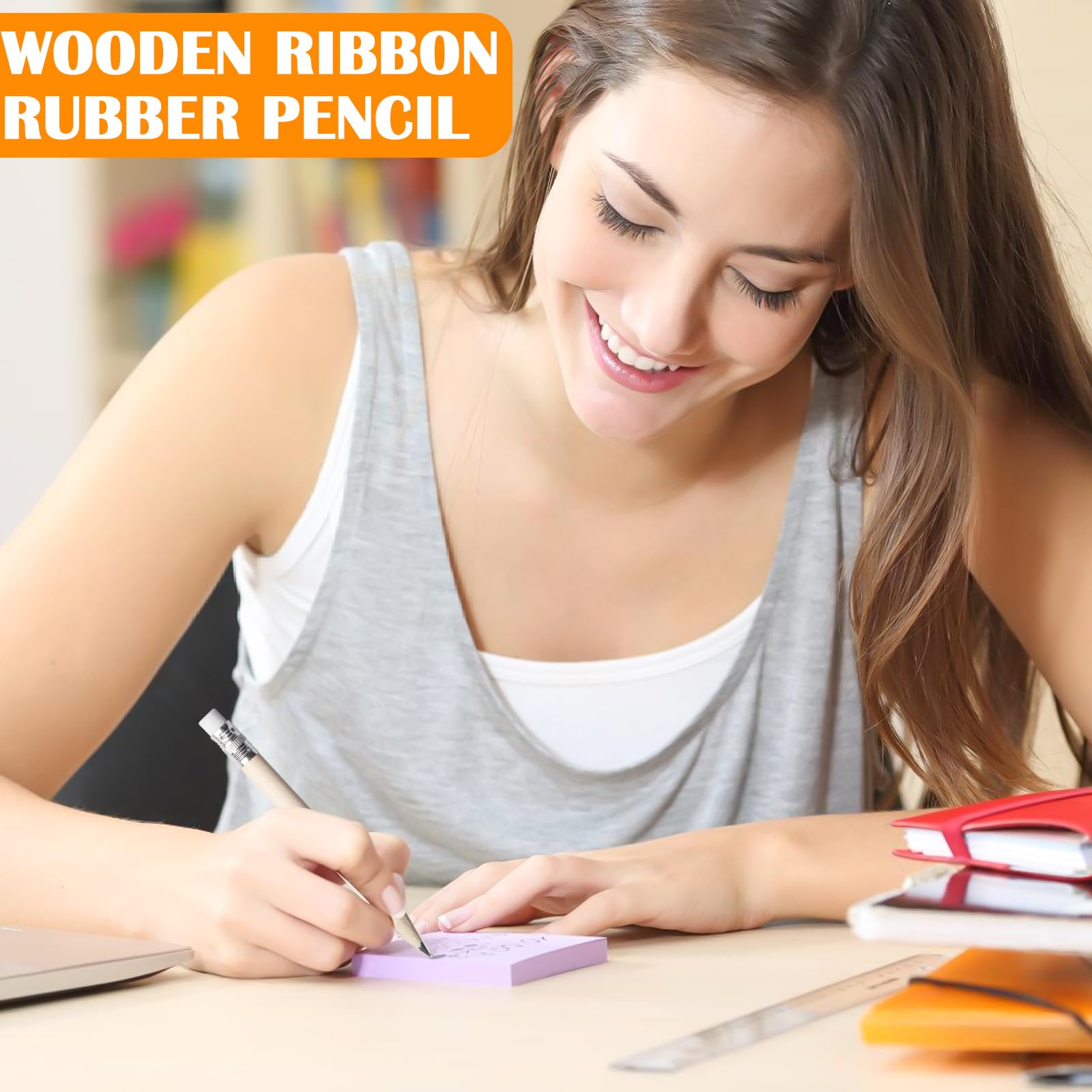 GBKDQQ 200 sztuk mini ołówków z gumką do ścierania, 10 cm, drewniane ołówki, gotowe do użycia z naturalnego drewna, ołówki HB dla dzieci, uczniów, nauczycieli, biura, przybory szkolne, rysowanie