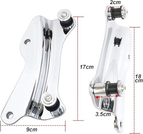 Miniatura 6 de Kits de accesorios de acoplamiento cromados de 4 puntos compatibles con Harley Touring Electra Glide Street Glide Road Glide Road King 2014-2022