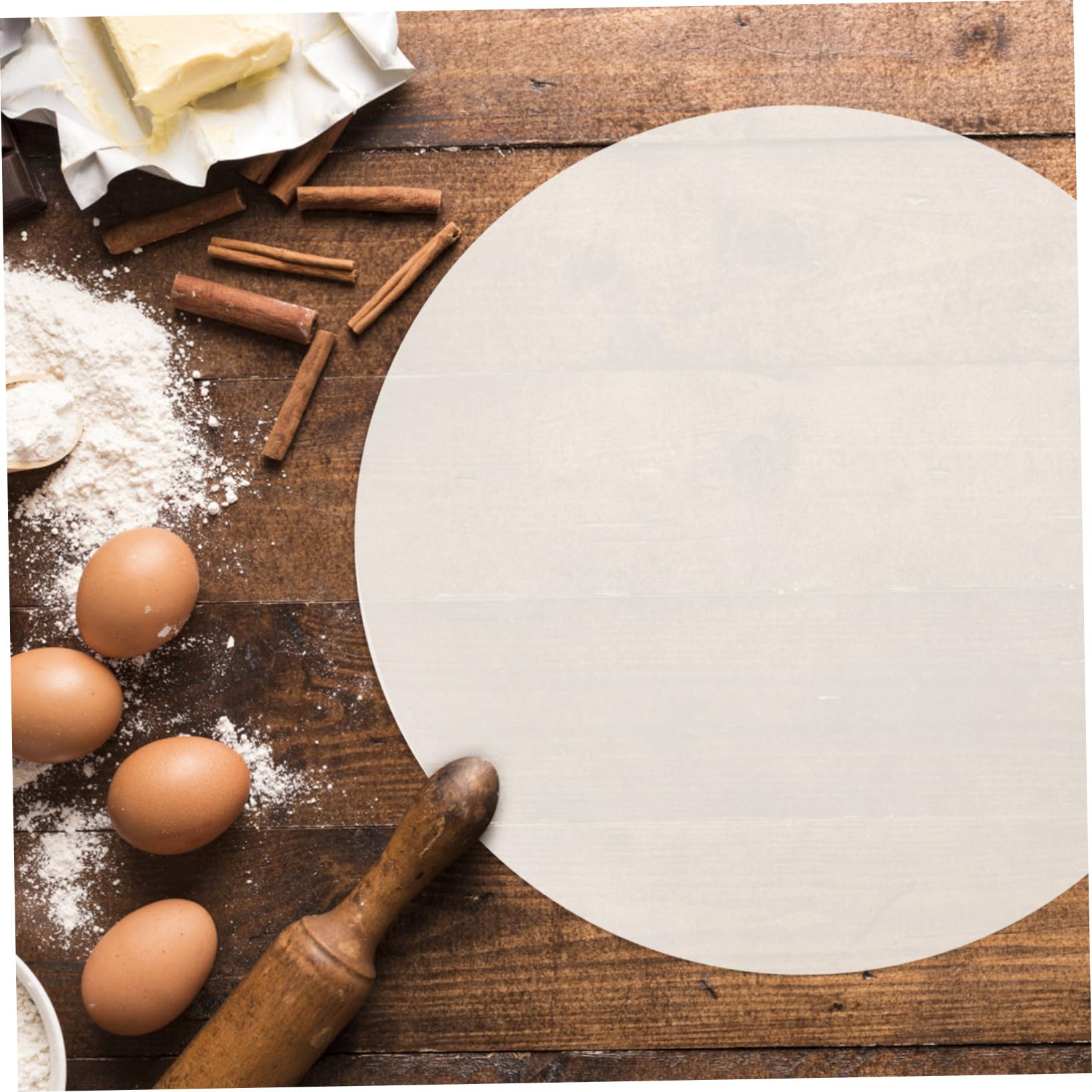 Papel de Horno Antiadherente de Papel Siliconado Blanco para Cocina, 500 Hojas Saludables y Ecológicas para Hornear en Casa