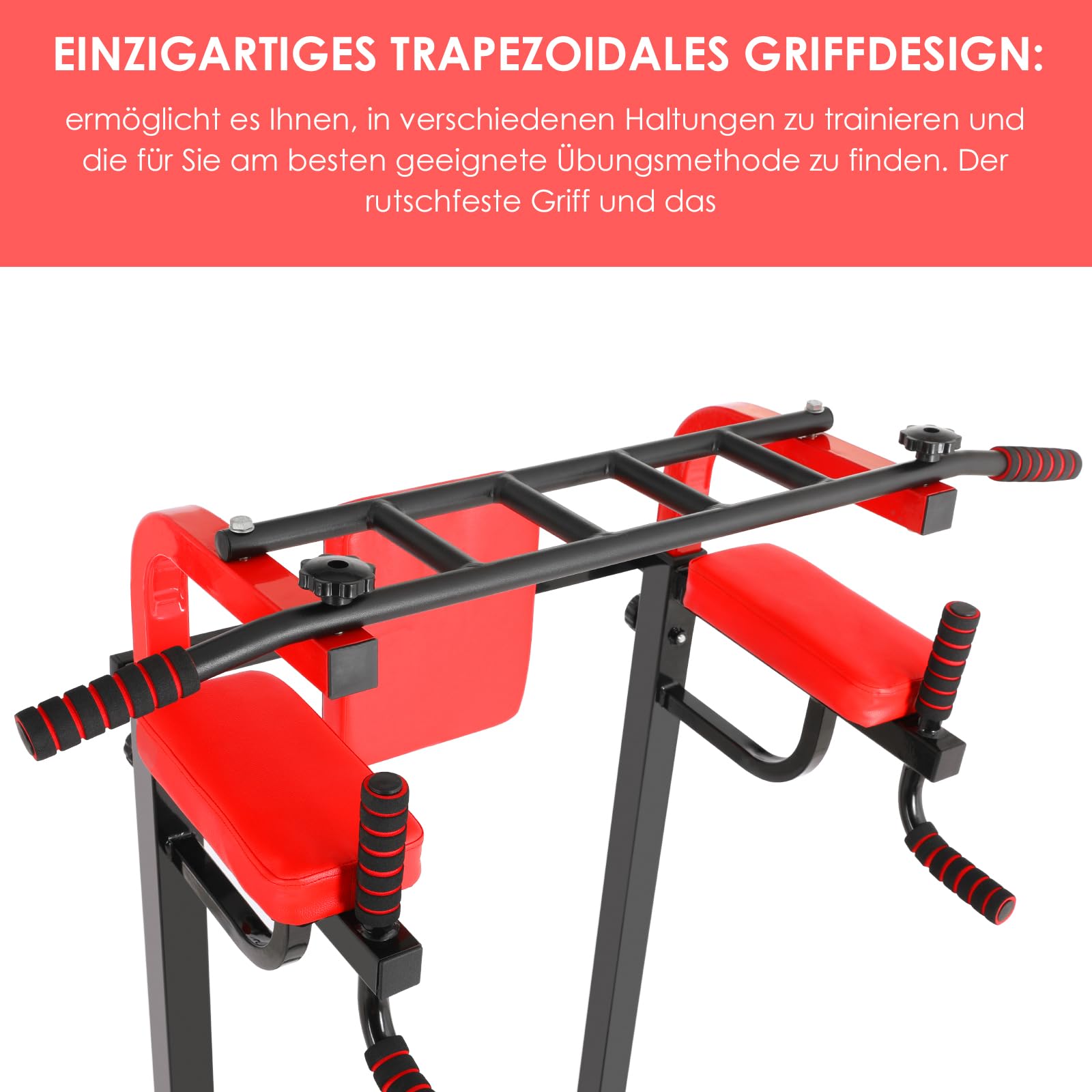 Power Tower Dip Station, Regolabile in Altezza Fitness Strength Station con barra per trazioni, Power Tower multifunzione per allenamento della forza in palestra domestica, caricabile 200KG
