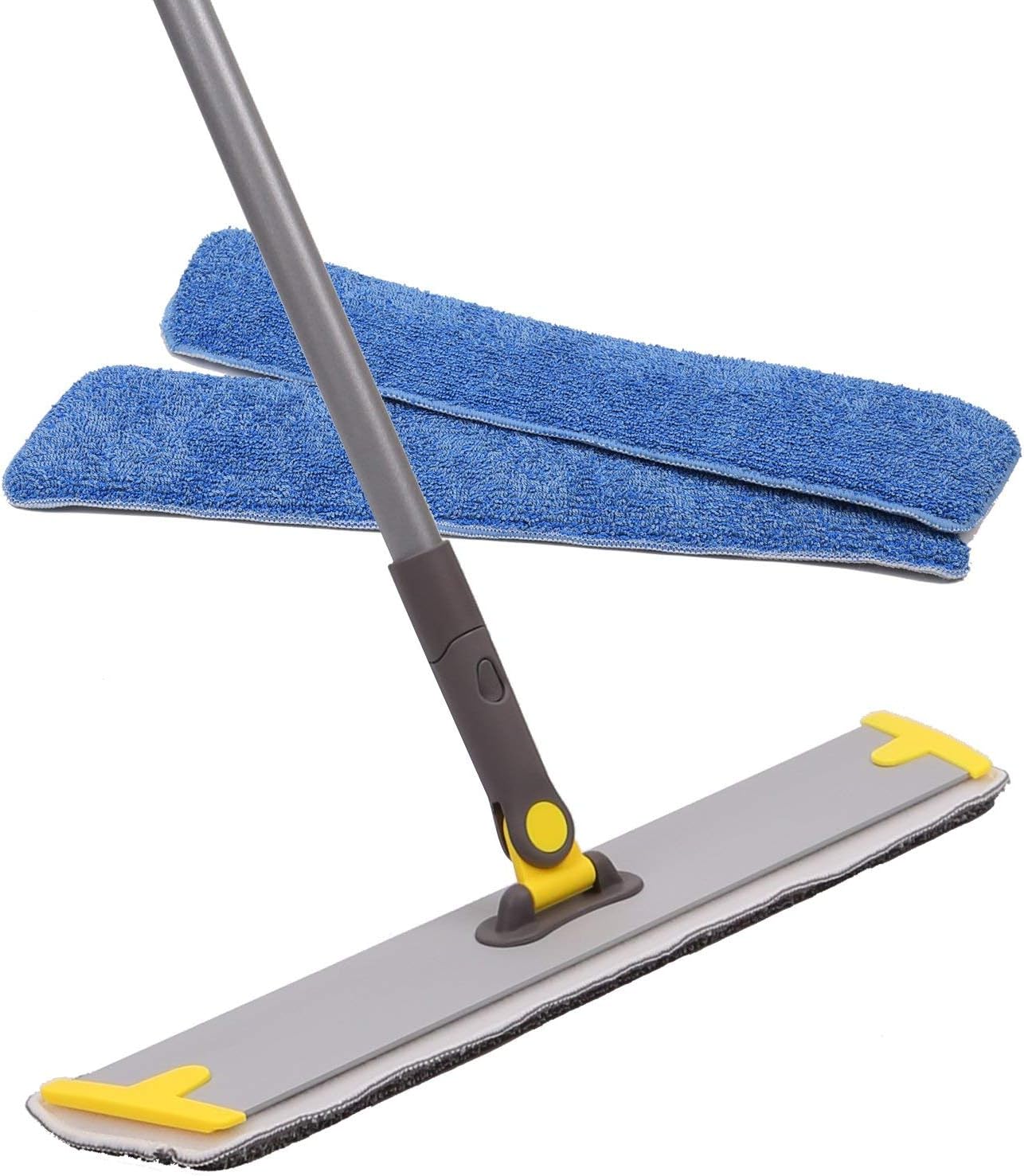 Floor Mop and Microfiber Mop with Integrated and 360 Degree Rotation,3 Reuseable Mop Pad Include,Dry/Wet Mop for Hardwood Floor Cleaner, Wood, Laminate Floor, Tile Floor Cleaner
