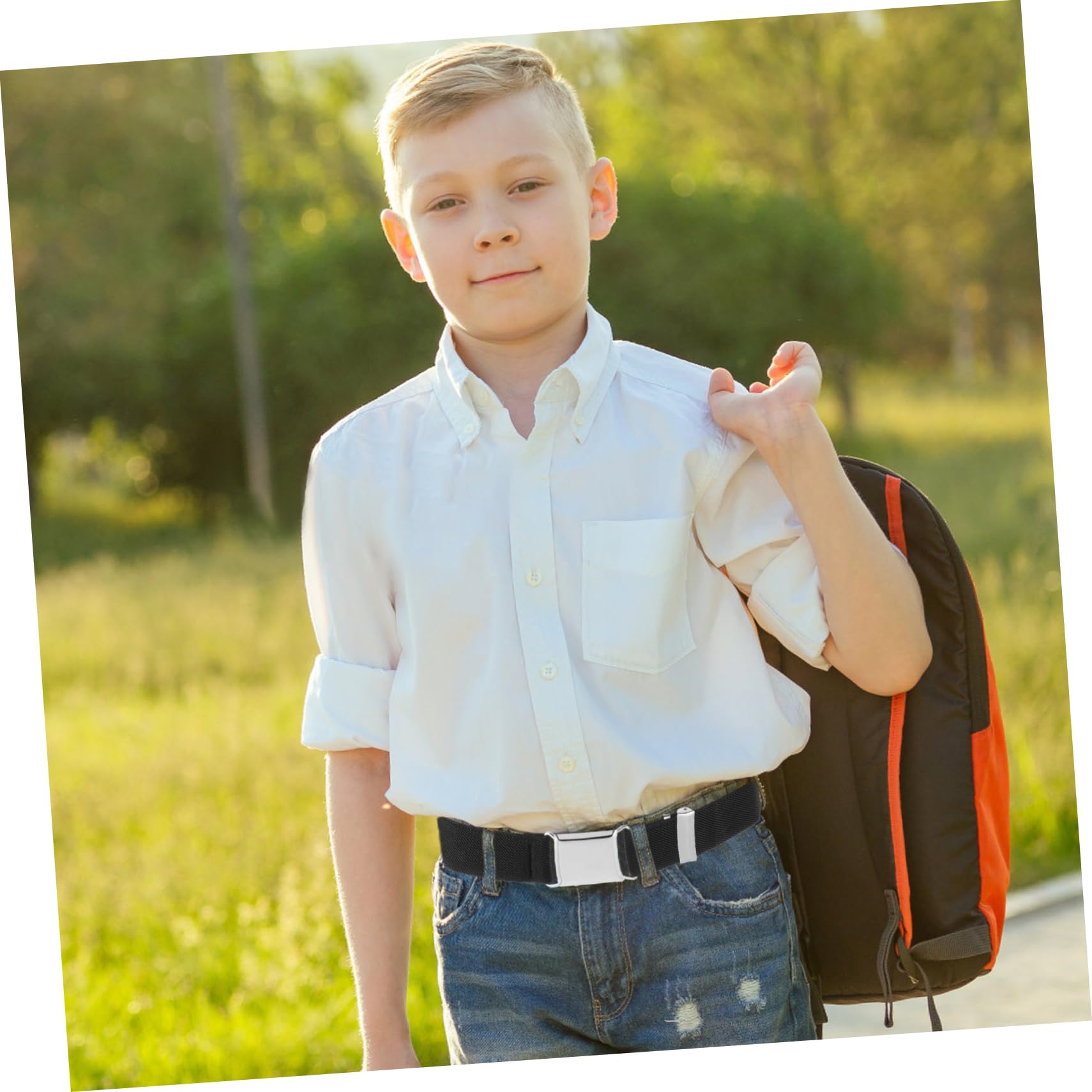 GALPADA Boys and Girls Elastic Belts 2pcs Adjustable Waistband Pants Belts for Toddlers for Children