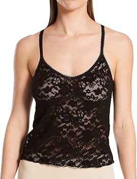 hanky panky Women's Daily Lace Camisole, 774731, Black, L at