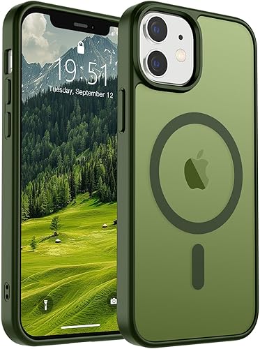 Miniatura 235 de SUPFINE - Funda magnética para iPhone 14 Pro Max (compatible con MagSafe), (protección contra caídas de grado militar de 10 pies), delgada, Negro