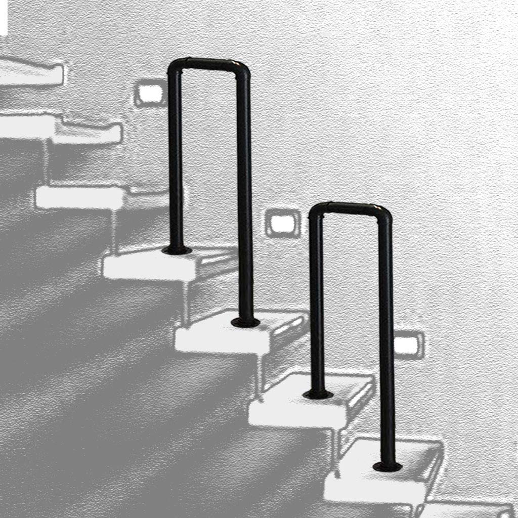 Main courante antidérapante en fer forgé pour sécuriser les marches de porche glissantes