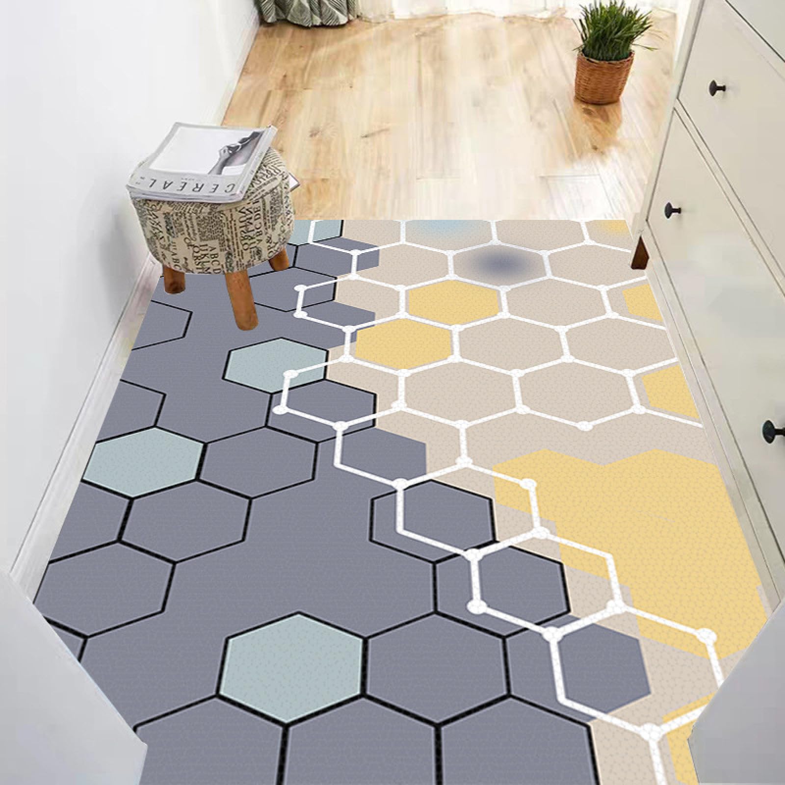 Alfombra de baño de tierra de diatomeas súper absorbente de secado rápido antideslizante de diatomita barro alfombra de baño, felpudo de oficina, cocina, comedor, sala de estar, pasillo, 80 x
