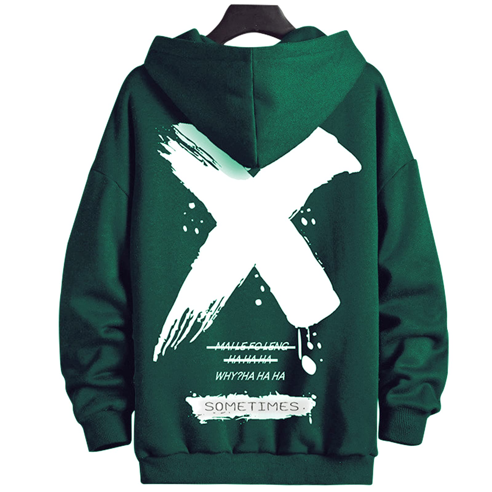 Moshtashio Felpa Uomo con Cappuccio Unisex Hip Hop a Maniche Lunghe Sweatshirt Pullover Uomo Felpe Stampa di Lettere Hoodie Uomo Autunno Inverno