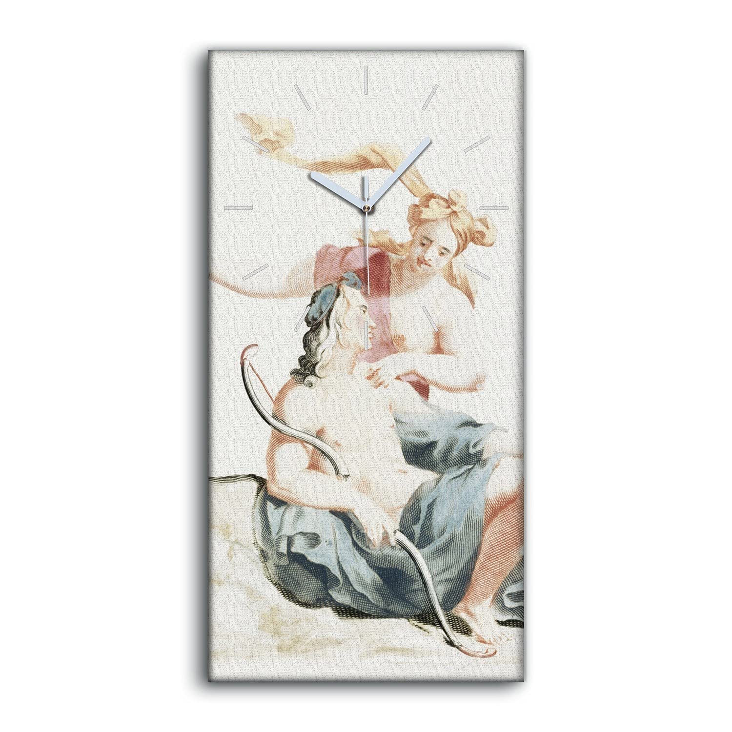Horloge sur Toile Salon Moderne 30x60cm Coloray Image Adonis Chambre Paisible