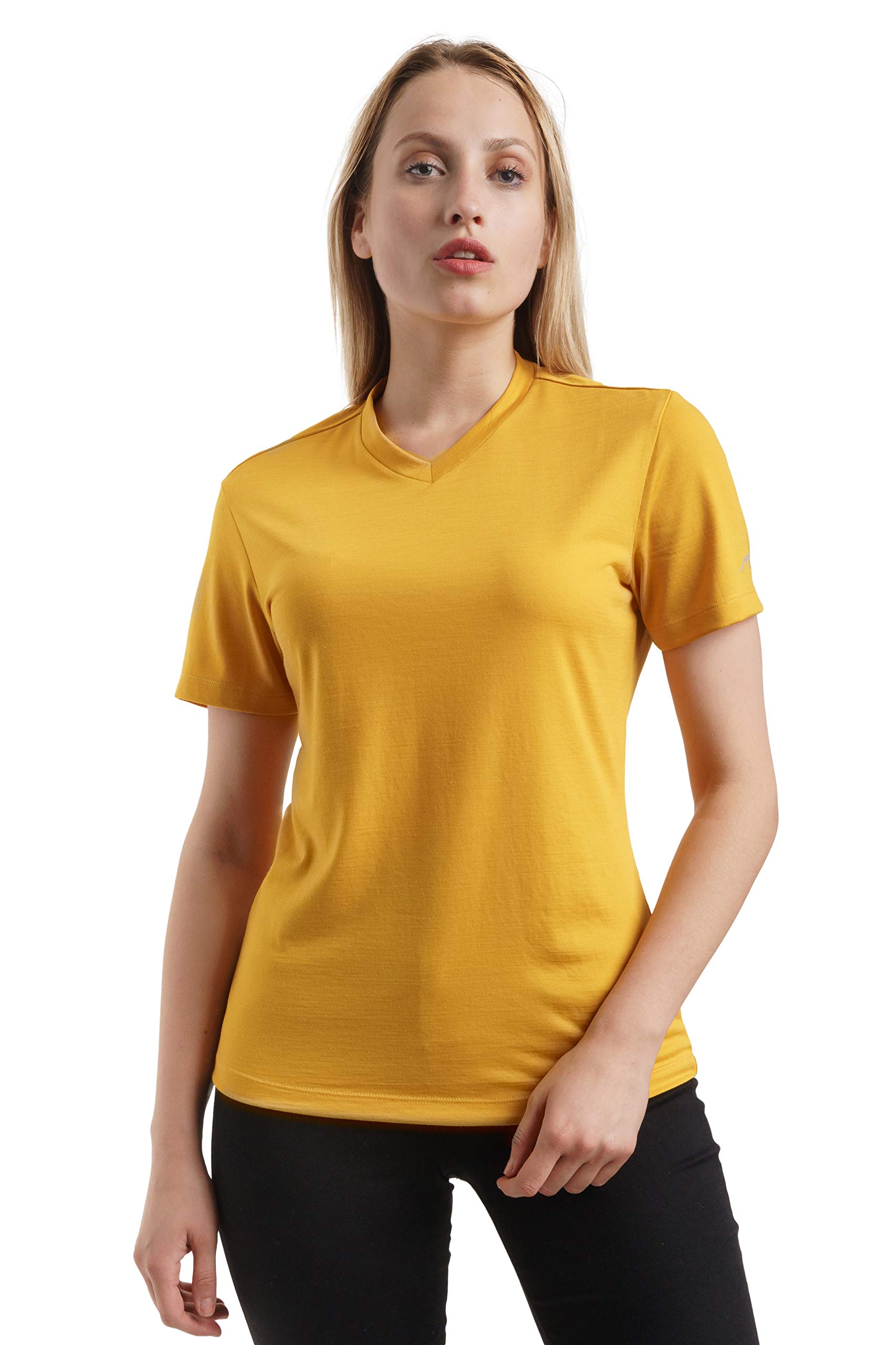 Merino.tech Merino Wool T-Shirt Women - 100% Merino Wool Base Layer Women Short Sleeve Tee