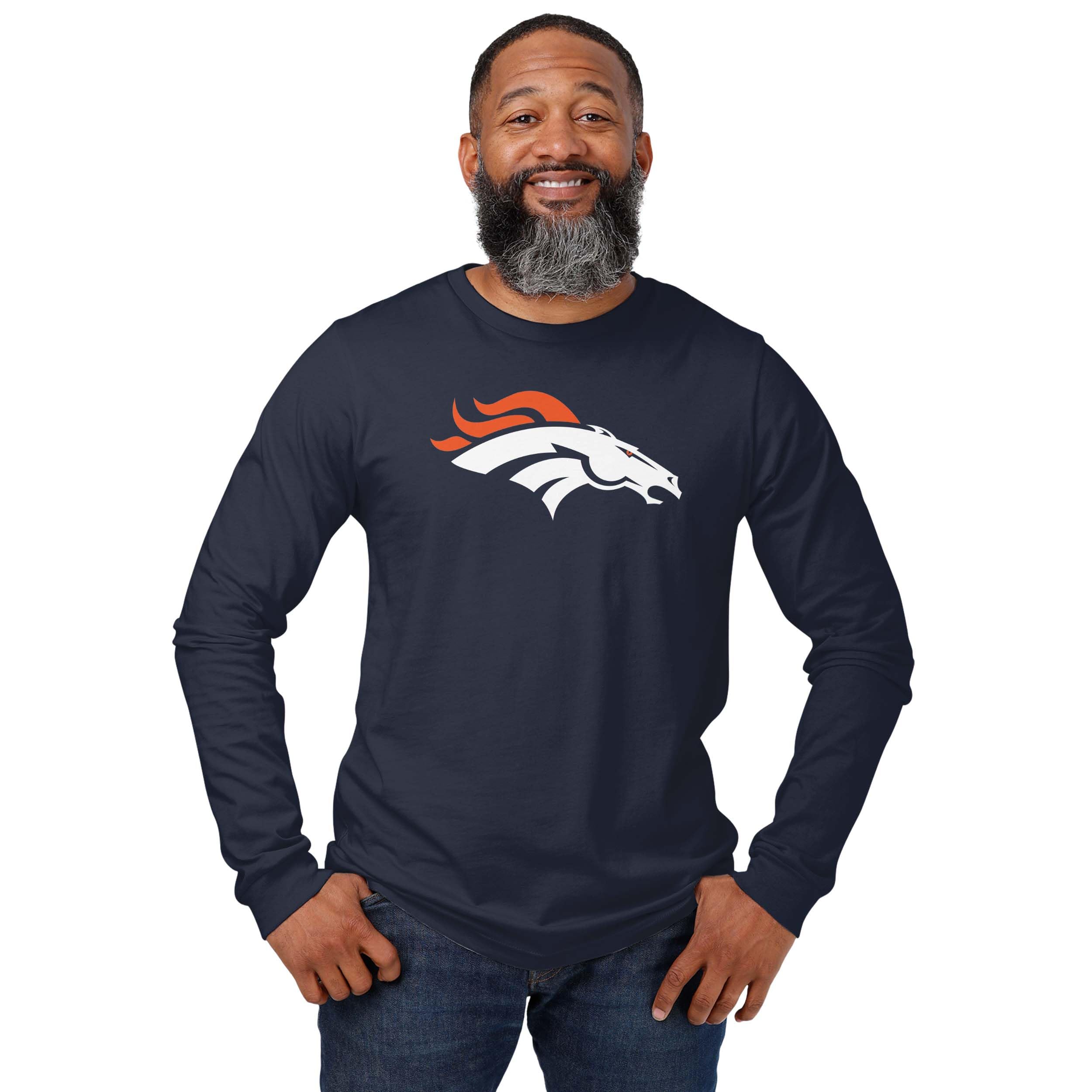 FOCO Mens NFL Team Primary Logo Long Sleeve T-Shirt
