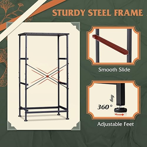 Miniatura 8 de WLIVE - Mesita de noche con 3 cajones, cómoda de tela, unidad organizadora, cómoda de almacenamiento para dormitorio, pasillo, entrada, armarios,