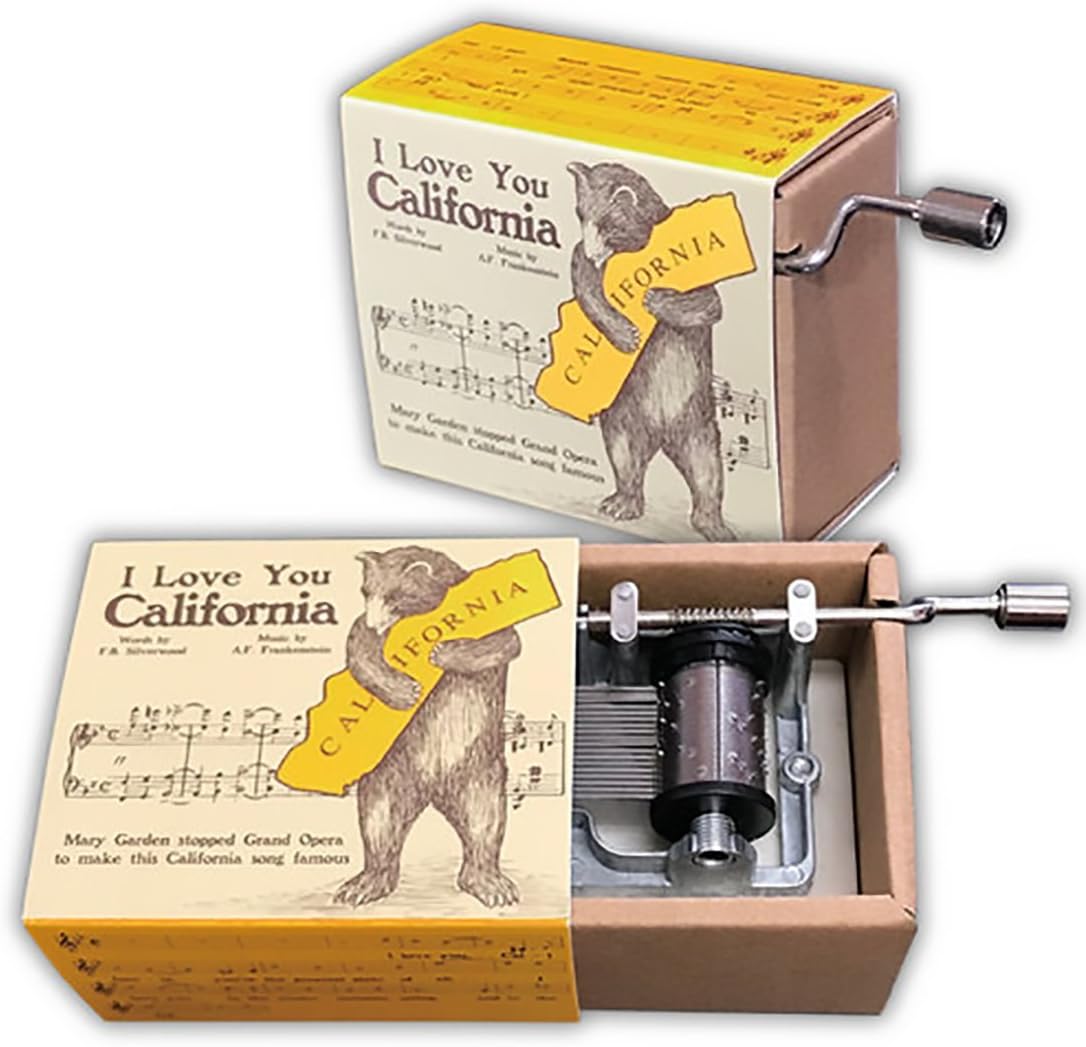 California Bear Mini Music Box