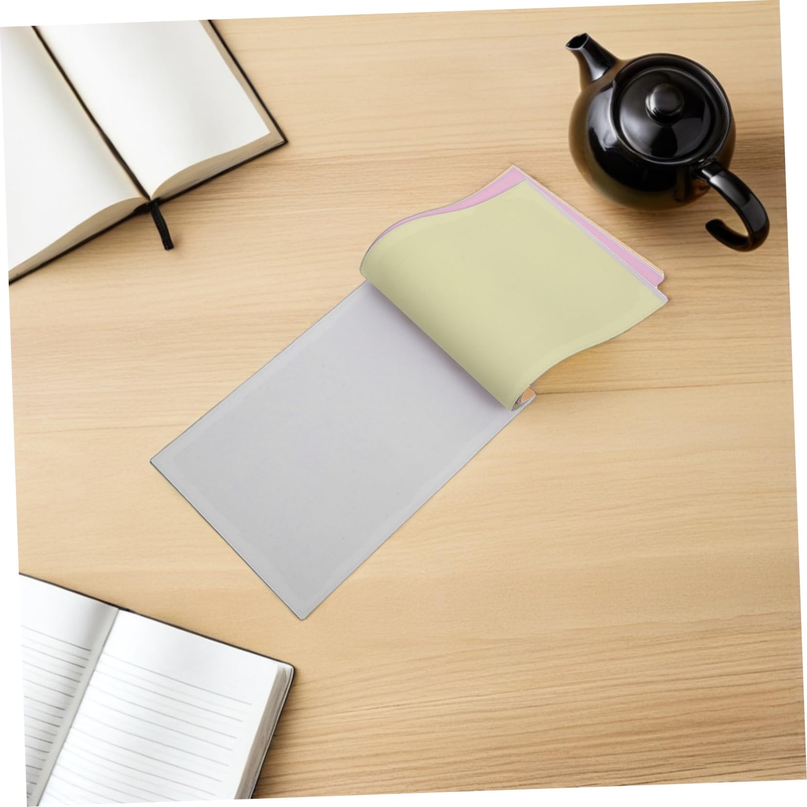 OSALADI 10pezzi Di Scrittura Autocopiante Carta Kraft Blocco Note Per Contabilità Elaborazione Ordini e Appunti Di Riunioni Tascabile Portatile Per Ufficio e Viaggi