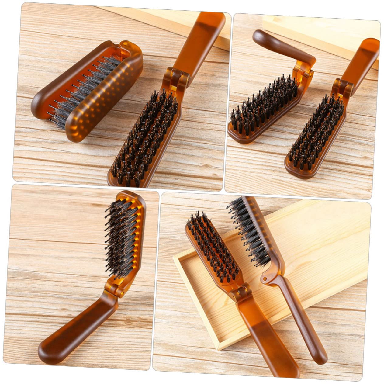 MAGICLULU 4 Juegos De Peines Para El Cabello Multifunción De Viaje Cómodos De Bolsillo 2 Unidades X 4